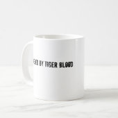 Door tijger bloed gevoed koffiemok (Voorkant links)