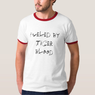 Door tijger bloed gevoed t-shirt