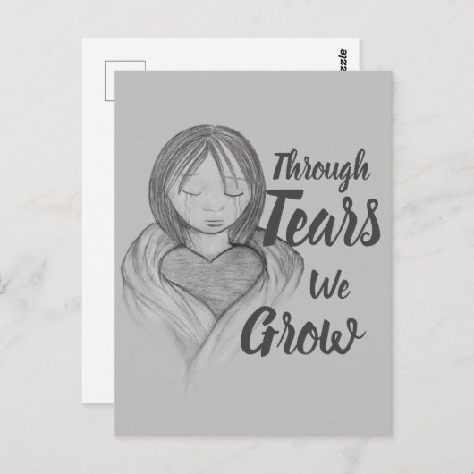 Door tranen kweken we Briefkaart (Voorkant / Achterkant)