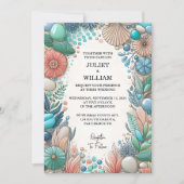 Door Tribal Aqua Zand Werk Gestapeld Zee Glas Brui Kaart (Voorkant)