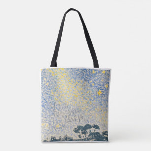 Door Van Gogh geïnspireerde sterrennacht esthetisc Draagtas