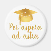 Door weerstand heen naar de sterren Latin Quote Mu Magneet (Voorkant)