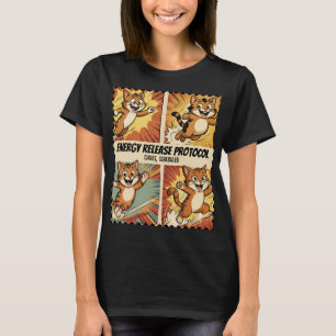Door Zooms Geactiveerd Grappige Kat Meme Design T-shirt