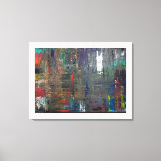 Doorboren van de schemering canvas afdruk (Voorkant)