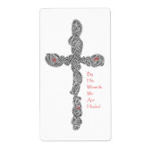 Doorboringen (met open randen) etiket (Voorkant)