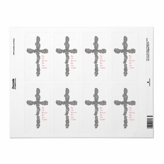 Doorboringen (met open randen) etiket (Full Sheet)