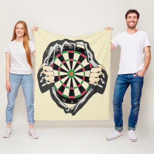 Doorbraak naar de Bullseye – Ultimate Dartboard Fleece Deken