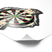 Doorbraak naar de Bullseye – Ultimate Dartboard Foto Afdruk (Hoek)