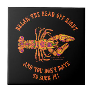 Doorbreek de Tegel van de zeekipper Tegeltje