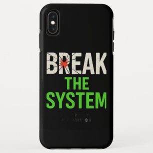 Doorbreek het systeem - Vet Motivatie iPhone XS Max Hoesje