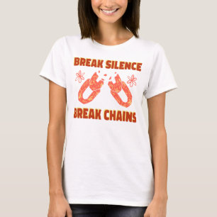 Doorbreek Stilte, Doorbreek Ketens Mentale Gezondh T-shirt