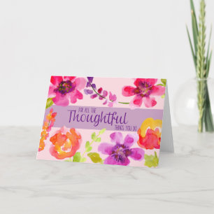 doordacht bedankkaart