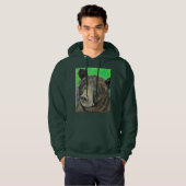 Doordacht bruin Beer schilderen Hoodie (Voorkant volledig)