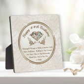 Doordacht gepersonaliseerd voor haar, aangepaste v fotoplaat