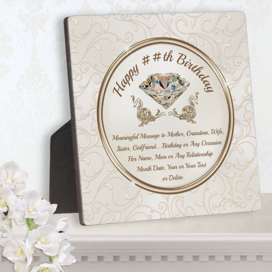 Doordacht gepersonaliseerd voor haar, aangepaste v fotoplaat