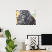 Doordacht Gorilla Poster (Thuiskantoor)