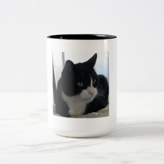 Doordacht Tuxedo Cat-Mok Tweekleurige Koffiemok