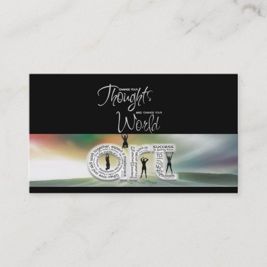 Doordacht voor een Art Goal Card Visitekaartje (Voorkant)