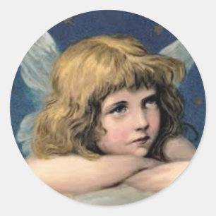 DOORDACHTE ANGEL PAPER PRODUCTEN RONDE STICKER