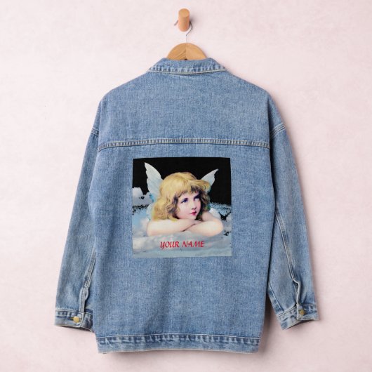 DOORDACHTE ENGEL AANGEPASTE NAAM JEAN JACKET (Hangar)