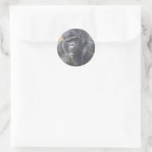 Doordachte Gorilla Sticker (Tas)
