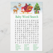 Doorder met cadeaus Baby shower Word Search (Voorkant)