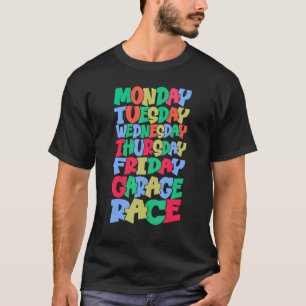 Doordeweeks werk maandag woensdag vrijdag zaterdag t-shirt