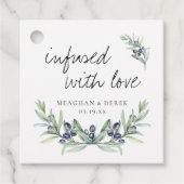 Doordrenkt met liefde | Huwelijksgunst Dank u Labe Bedankjes Labels (Voorkant)