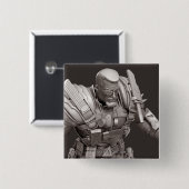 Doordringingsuitwisselaar Vierkante Button 5,1 Cm (Voorkant /achterkant)