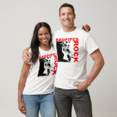 Doordruppels op wit T-shirt (Unisex)