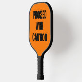 Doorgaan met waarschuwingsteken pickleball paddle (Links)