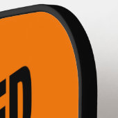 Doorgaan met waarschuwingsteken pickleball paddle