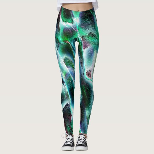 Doorgehakte ruwheid van virtuele rivieren en regen leggings (Voorkant)