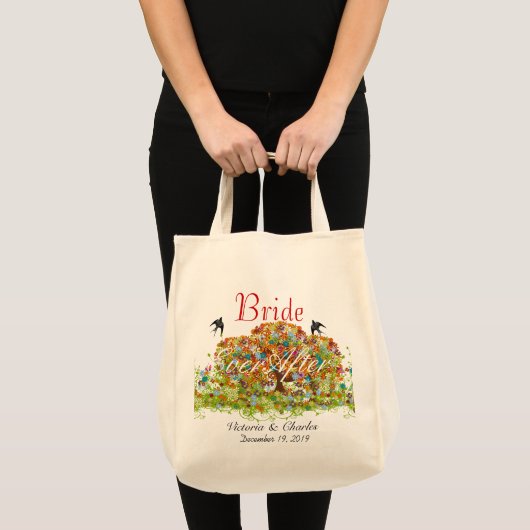 Doorgewinterde bosbruid of bruidbruid tote bag (Voorkant (product))