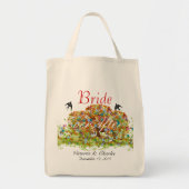 Doorgewinterde bosbruid of bruidbruid tote bag (Voorkant)