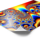 Doorglippen - Fractale kunst Foto Afdruk (Hoek)