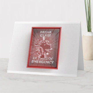 Doorhalen in het Hoesje van de rode nooddoos Kaart