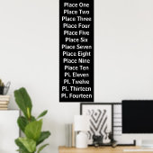  Doorloop Aangepast scrollen Poster (Thuiskantoor)