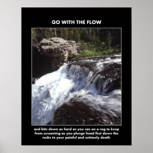 doorloop-en-beet-neer-hard-zoals-u-kunt poster