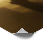 Doorlopen in de Foggy Graveyard Poster (Hoek)