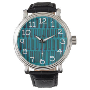 Doorlopende rechthoeken horloge