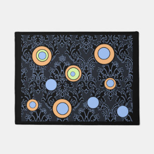 doormat blue asst cirkels deurmat