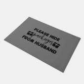 Doormat - Please Hide Packages From Husband Deurmat (Schuin)