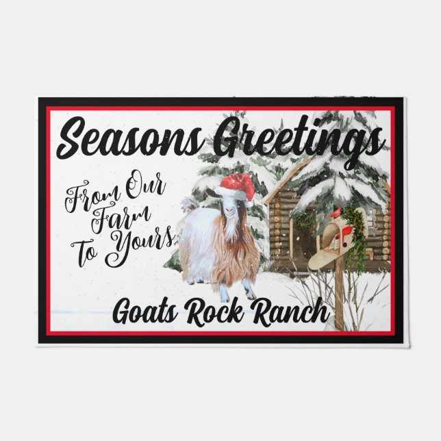 Doormat - Silky Fainting Goat Maggie Deurmat (Voorkant)