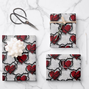 Doornige Hart Gothic Donkere Romantiek Anti-Valent Inpakpapier Vel