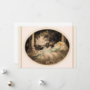 Doornroosje van Louis Icart Feestdagenkaart