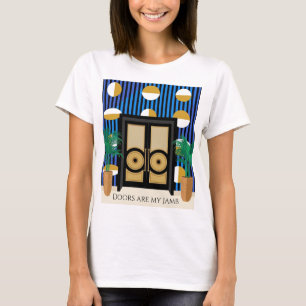 Doors Are My Jamb T-Shirt Color Block Art Déco