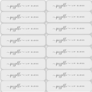 Doorschijnend duidelijk markeeretiket, lip-glansba sticker