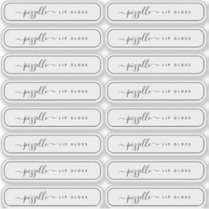 Doorschijnend duidelijk markeeretiket, lip-glansba sticker