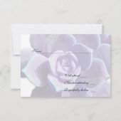 Doorschijnend Lila Succulent Rsvp (Achterkant)